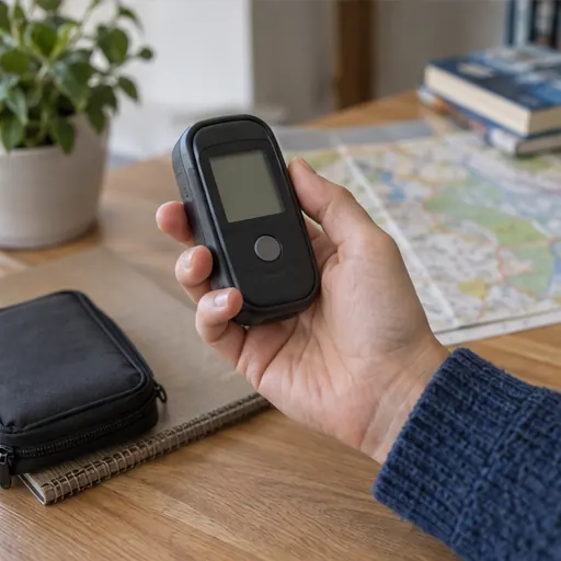Dosimètre radiologique portable présenté dans un cadre pédagogique