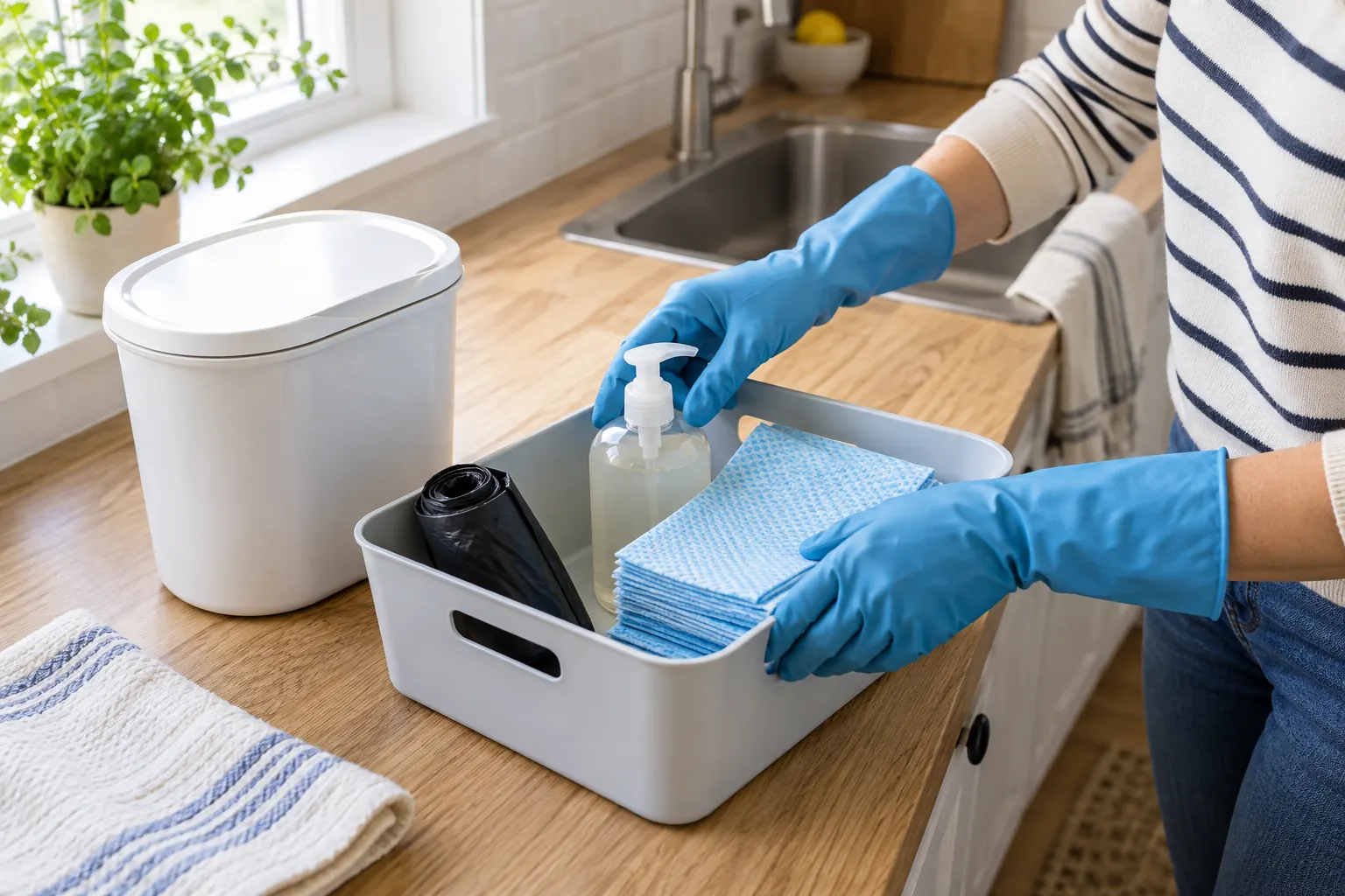 Fournitures d’hygiène domestique organisées pour la prévention biologique